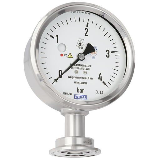 [PG43SA-D.100-PV331Z-CP115-GB1Z4C2Z-ZZZ2I38-UZZZZZZ22Z] PG43SA-D Series 100 mm Integrated Diaphragm Pressure Gauge